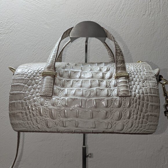 Brahmin Handbags - Brahmin cream colored barrel/crossbody bag. EUC. Gorgeous!
